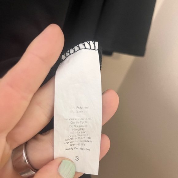 LulaRoe Maurine Black Ruffle Bottom Style Dress Size Small Festival Swing - Picture 4 of 7